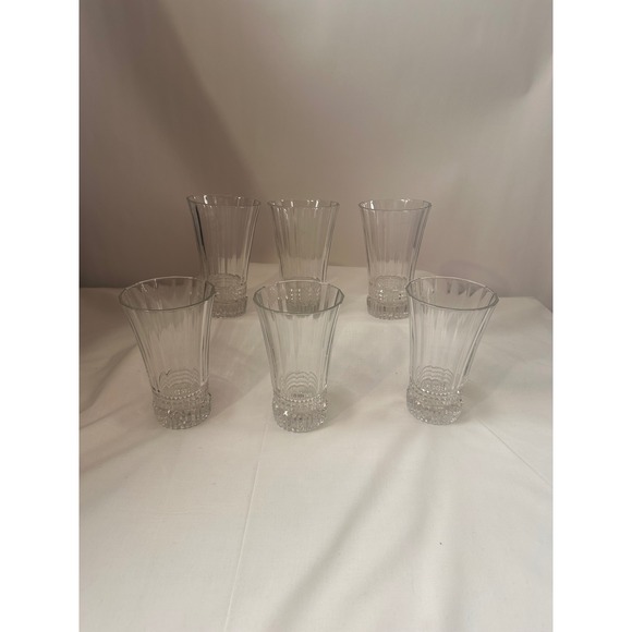 Cristal DArques Durand Victoria Lead Crystal Water Glass Goblets 6.25